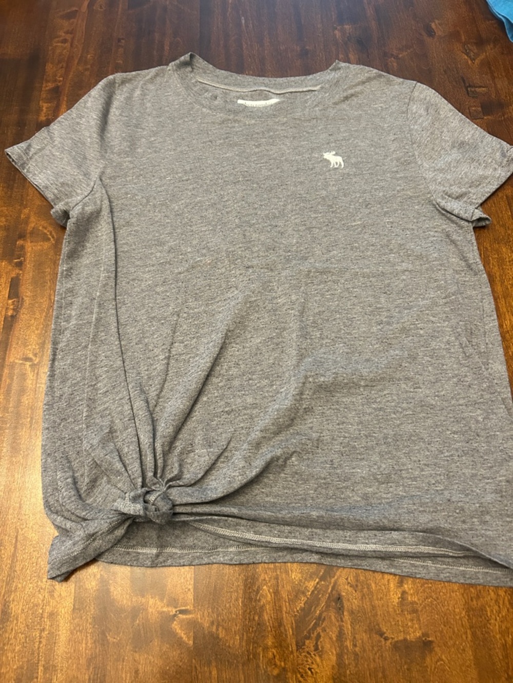 Abercrombie & Fitch Kids Heather Gray Crewneck Tee